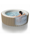 Spa rond gonflable - Intex - Marron