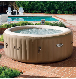 Spa rond gonflable - Intex - Marron