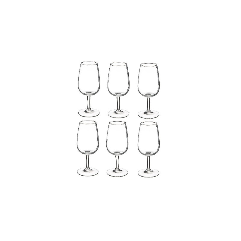 Lot de 6 verres à vin - 21 cl - Viticole