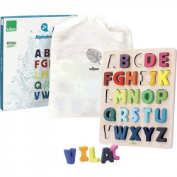 Puzzle ABC - Alphabet à encastrer - 2 ans - Multicolore