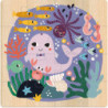Coffret de 3 puzzles terre, mer et ciel - Michelle Carlslund - 21 x 21 x 4,5 cm - Multicolore