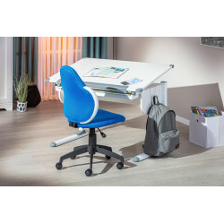 Chaise de bureau Jessi - 52 x 56 x 94 cm - Bleu