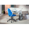 Chaise de bureau Jessi - 52 x 56 x 94 cm - Bleu