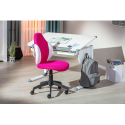 Chaise de bureau Jessi - 52 x 56 x 94 cm - Rose