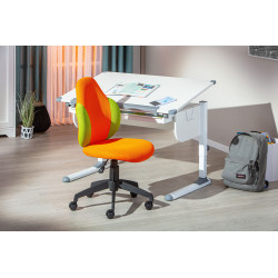 Chaise de bureau Jessi - 52 x 56 x 94 cm - Orange