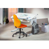 Chaise de bureau Jessi - 52 x 56 x 94 cm - Orange