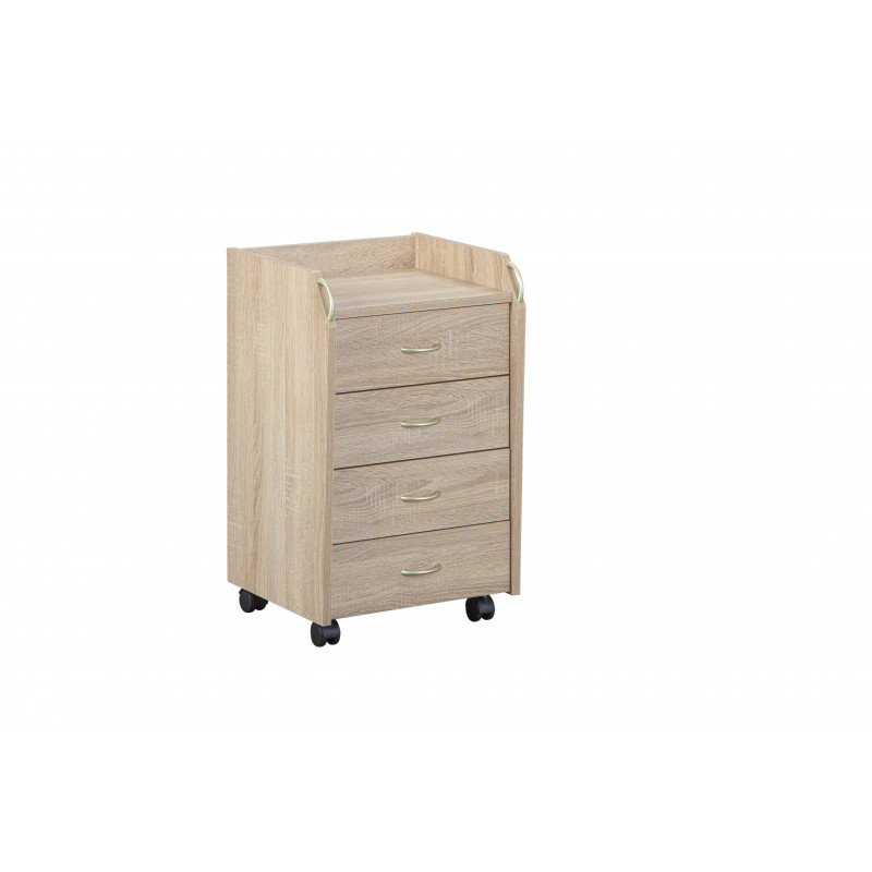 Caisson de bureau Novi - 40 x 36 x 65 cm - Beige