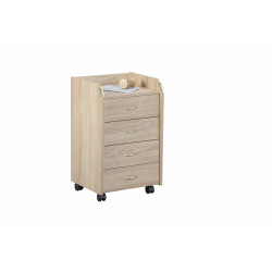 Caisson de bureau Novi - 40 x 36 x 65 cm - Beige