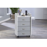 Caisson de bureau Printi - 40 x 36 x 65 cm - Blanc et gris