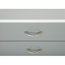 Caisson de bureau Printi - 40 x 36 x 65 cm - Blanc et gris