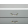 Caisson de bureau Printi - 40 x 36 x 65 cm - Blanc et gris