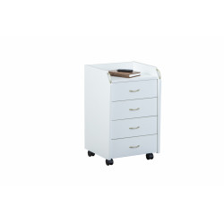 Caisson de bureau Pronti - 40 x 36 x 65 cm - Blanc