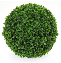 Boule de buis - Plante verte artificielle - D 28 cm