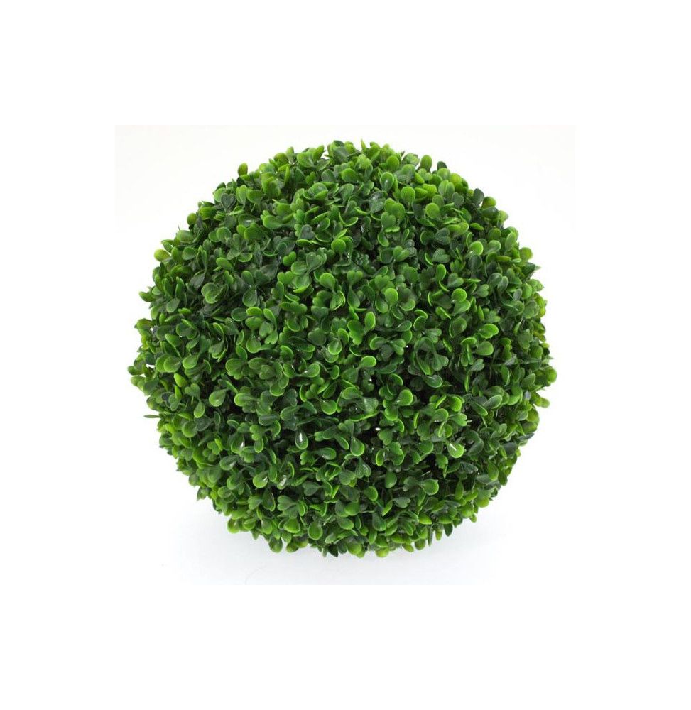 Boule de buis - Plante verte artificielle - D 28 cm