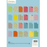 Lot de 96 feuilles de papier - Geometric - 21 x 1,8 x 29,7 cm - Multicolore