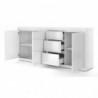 Commode - Bello Bianco 4 - L 195 x P 40 x H 89 cm - Blanc