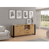 Commode - Nuka - L 197 x P 45 x H 87 cm - Beige