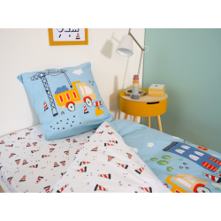 Parure de lit pour enfant en coton - Travaux - 140 x 200 cm
