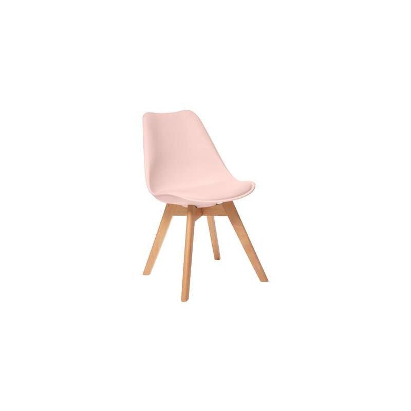 Chaise à coque baya - 48 x 55 x 81 cm - Rose