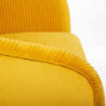 Fauteuil en velours "Solaro" - Jaune - 75 x 70 x 78 cm