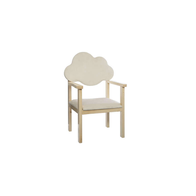 Chaise nuage pour enfant - 40,5 x 33,5 x 63 cm - Crème