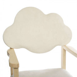 Chaise nuage pour enfant - 40,5 x 33,5 x 63 cm - Crème