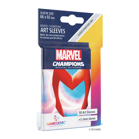 Protèges-cartes Sorcière rouge - Marvel Champions - 6,6 x 9,2 cm - 50 sachets