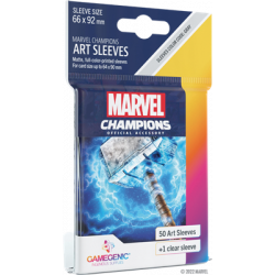 Protèges-cartes Thor - Marvel Champions - 6,6 x 9,2 cm - 50 sachets