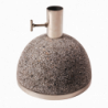 Pied de parasol en granit - D. 25 cm x H. 24 cm - Gris