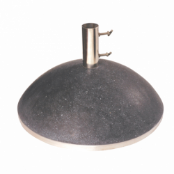 Pied de parasol en granit - D. 50 cm x H. 30 cm - Noir