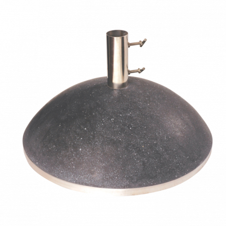 Pied de parasol en granit - D. 50 cm x H. 30 cm - Noir