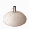 Pied de parasol en granit - D. 50 cm x H. 30 cm - Blanc