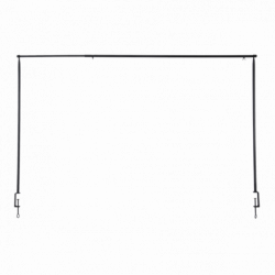 Arche pour table - H 107 x L 117,7 à 211,5 cm - Noir