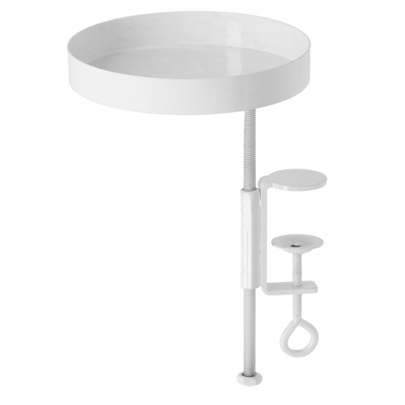 Plateau rebord de fenêtre rond - Taille S - Blanc