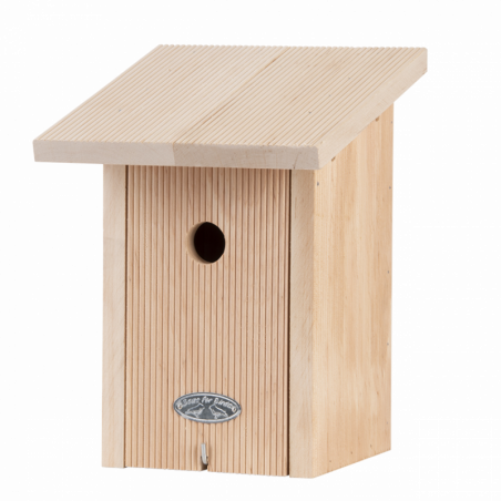 Nichoir mésange bleue - 19,9 x 18,5 x 26 cm - Beige