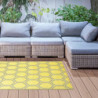 Tapis de jardin nid d'abeille - 182 x 122 x 0,4 cm - Jaune