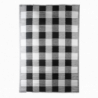 Tapis de jardin à carreaux - 182 x 122 x 0,4 cm - Noir/ Blanc