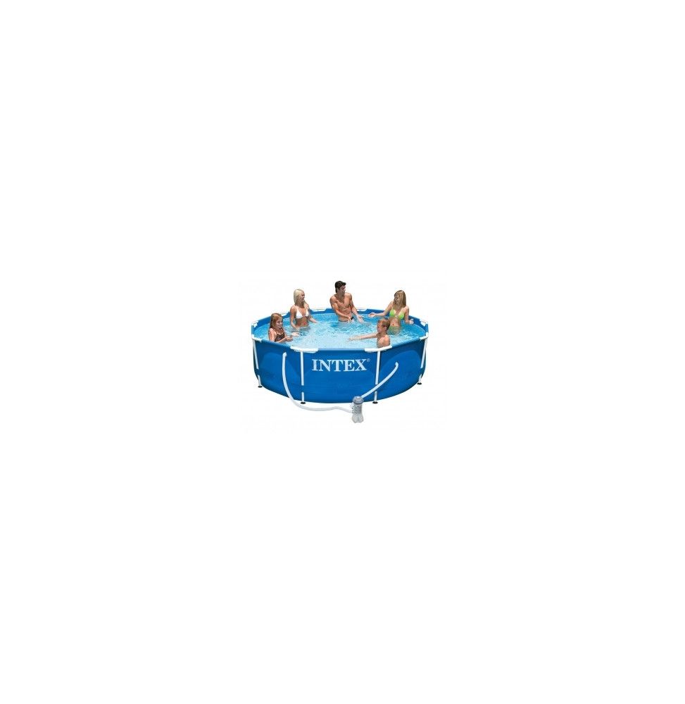 Kit piscine tubulaire ronde 3m05 - Epurateur à cartouches inclus -  Intex