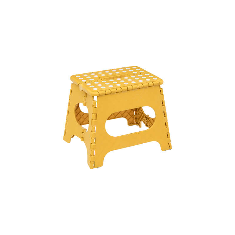 Marche pied pliant - L 33 x P 26 x H 27 cm - Jaune