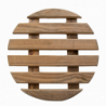Roule pot intérieur rond - D 28,8 x H 8,3 cm - Marron