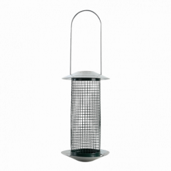 Mangeoire pour noix verte - L 12,6 x l 12,6 x H 22,5 cm - Gris