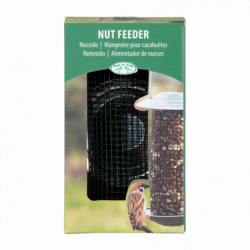 Mangeoire pour noix verte - L 12,6 x l 12,6 x H 22,5 cm - Gris