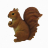 Figurine décorative - Ecureuil assis L - H 19 cm - Orange