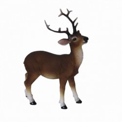 Figurine décorative - Cerf debout S - H 15,5 cm - Marron