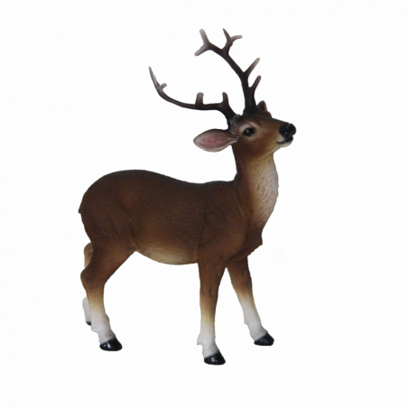 Figurine décorative - Cerf debout S - H 15,5 cm - Marron