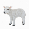 Figurine décorative - Agneau debout - H 23 cm - Blanc