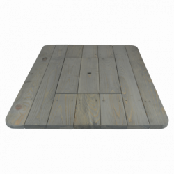 Plateau en bois - 57,4 x 78 x 7,5 cm - Gris