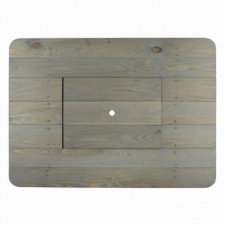 Plateau en bois - 57,4 x 78 x 7,5 cm - Gris