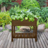 Carré potager en bois - 40,6 x 78,8 x 78 cm - Marron