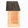 Nichoir et mangeoire 2 en 1 - 13,7 x 27,8 x 24,4 cm - Beige